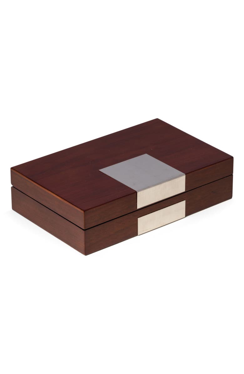 Bey-Berk Valet Storage Box, Main, color, Brown