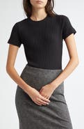 Vince Rib Crewneck Top