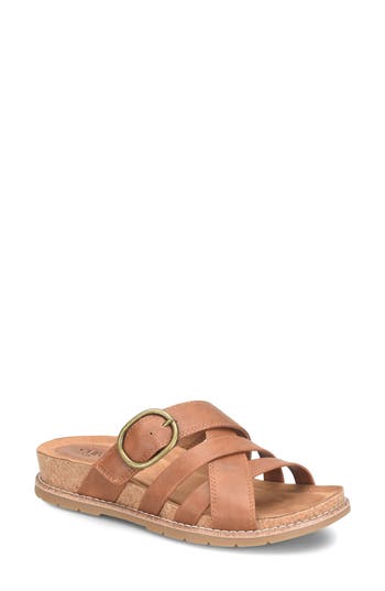 Eurosoft Georgette Slide Sandal In Luggage