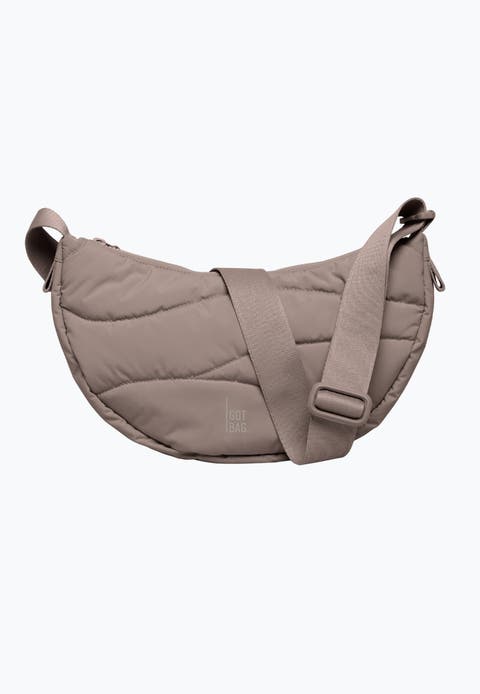 Wavy Puffer Recycled Nylon Moon Bag