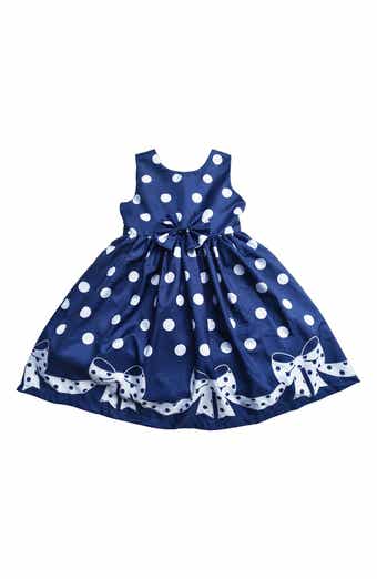 JOE-ELLA Bow Dot Print Dress