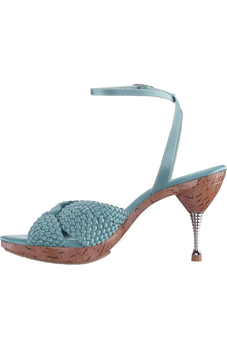 Nina Empire Ankle Strap Sandal, Alternate, color, Aqua