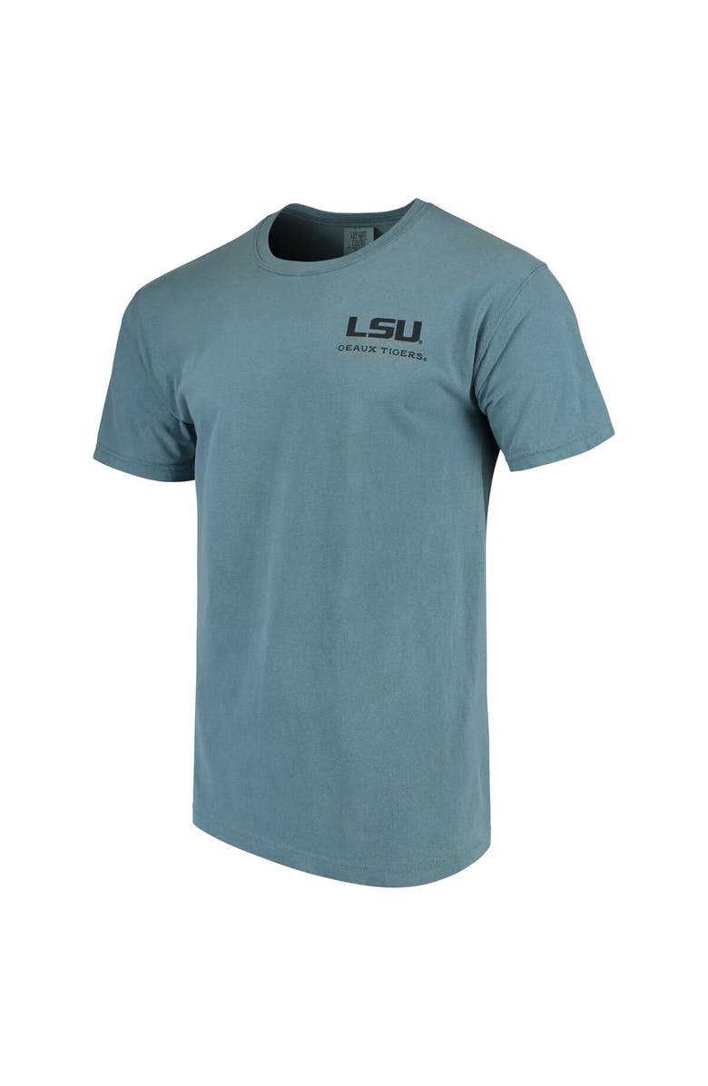 IMAGE ONE Men's Blue LSU Tigers State Scenery Comfort Colors T-Shirt, Alternate, color, 