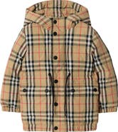 Burberry Check Nylon Puffer Coat