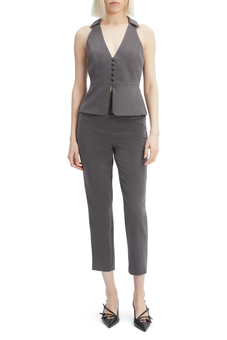 Cohan Fitted Vest, Alternate, color, GREY MARLE