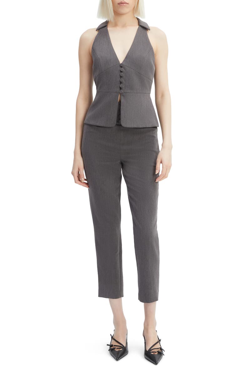 Bardot Cohan Fitted Vest, Alternate, color, Grey
