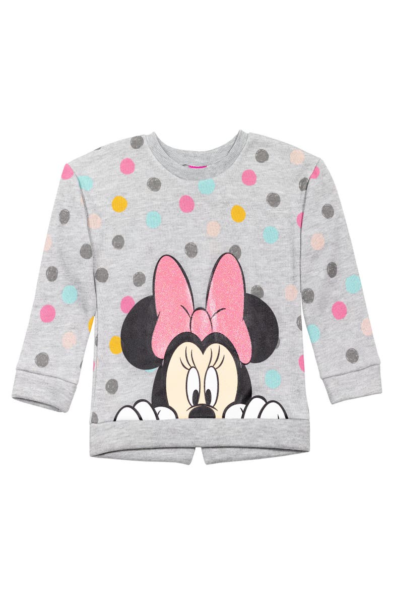 Disney Sweatshirt & Leggings Set, Alternate, color, Grey/Pink