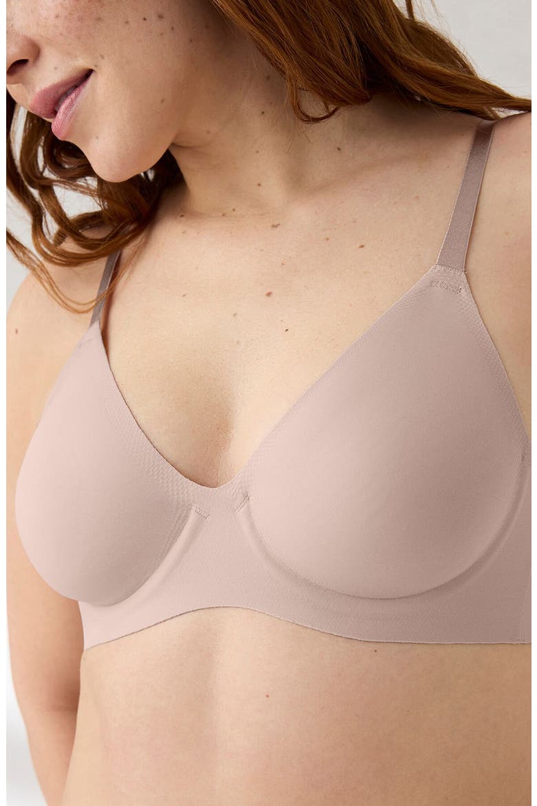 True Body Flexible Underwire Support Bralette, Alternate, color, FAWN