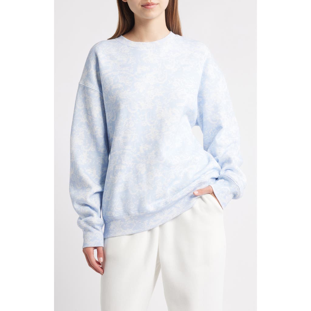 Loveshackfancy Palo Cotton Blend Sweatshirt In White