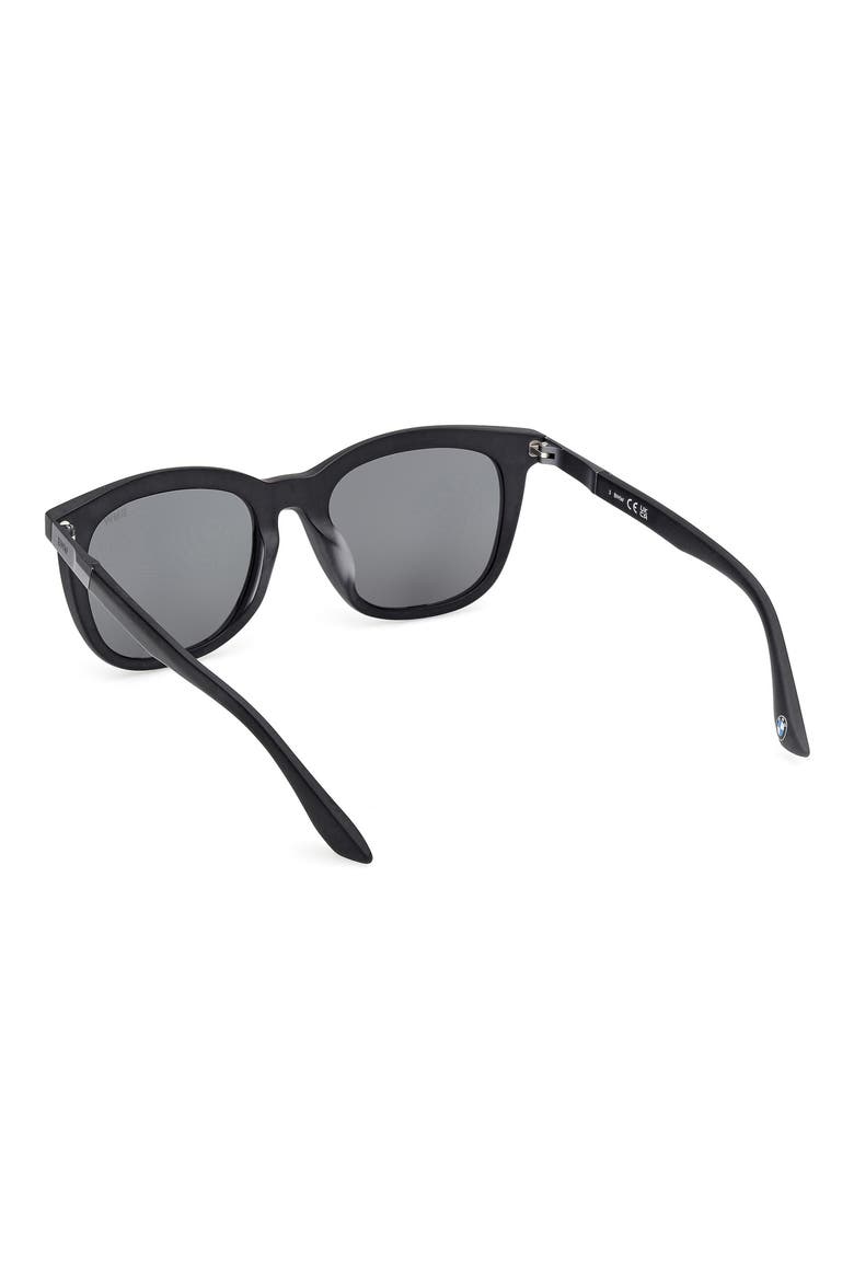 53mm Sunglasses, Alternate, color, MATTE BLACK / SMOKE