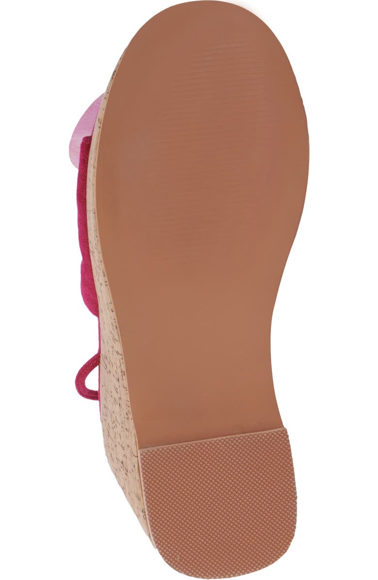 AZALEA WANG Daleyza Ankle Wrap Platform Wedge Sandal, Alternate, color,