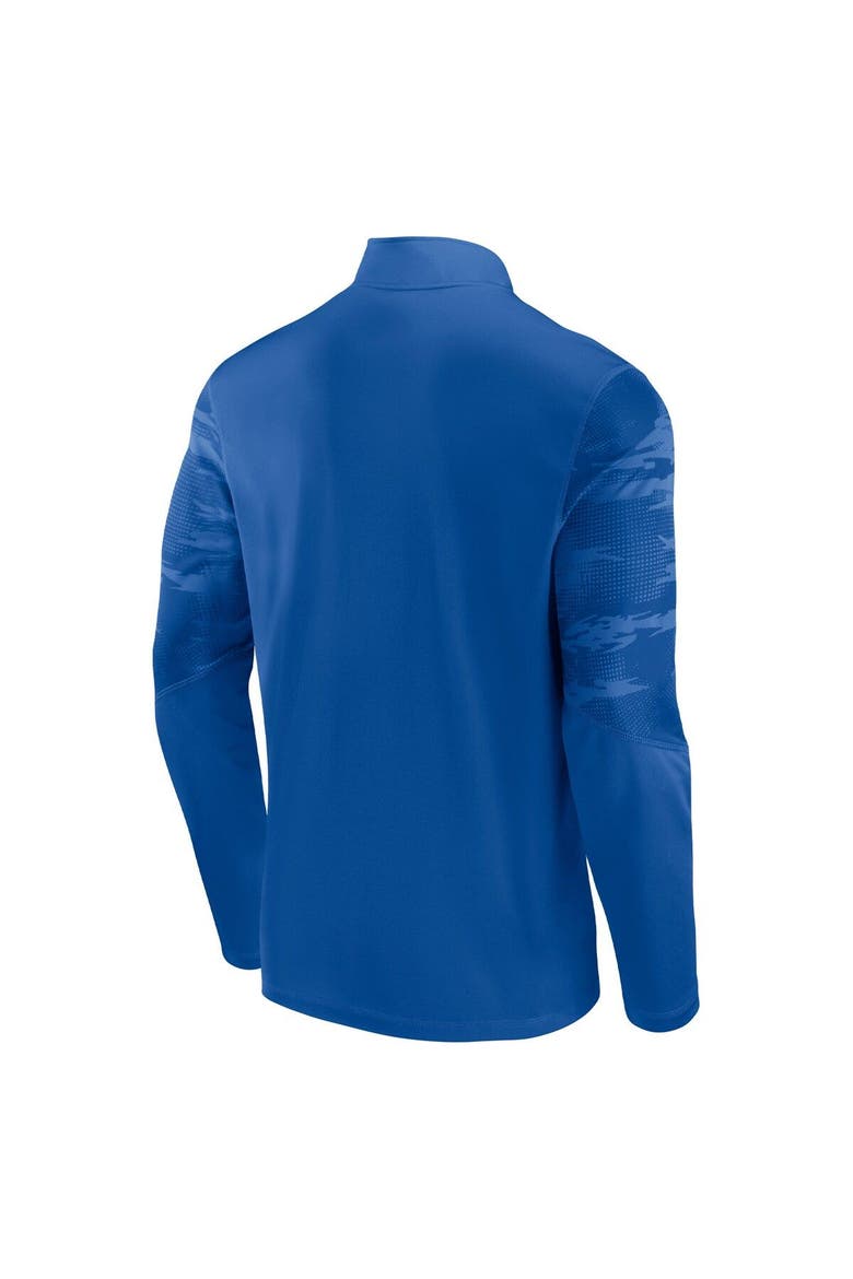 Men's Fanatics Royal Florida Gators Ringer Quarter-Zip Top, Alternate, color, Royal