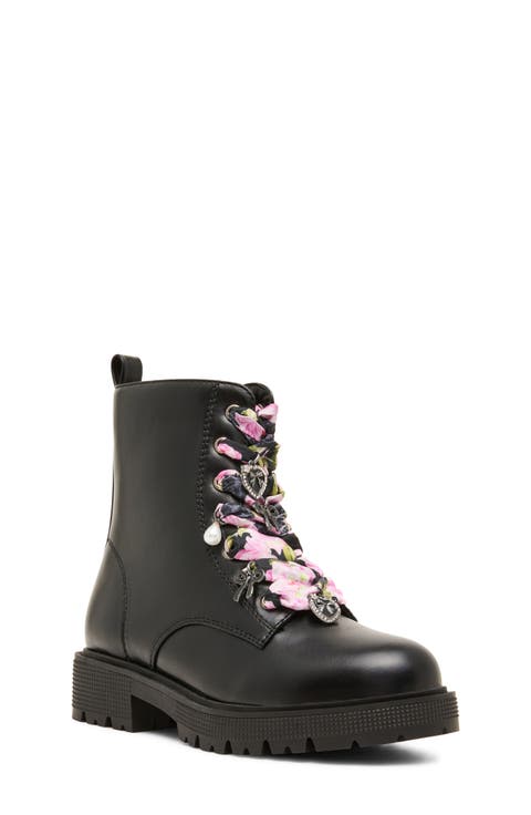 Kids' Jrolly Faux Leather Combat Boot
