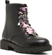 Steve Madden Kids' Jrolly Faux Leather Combat Boot