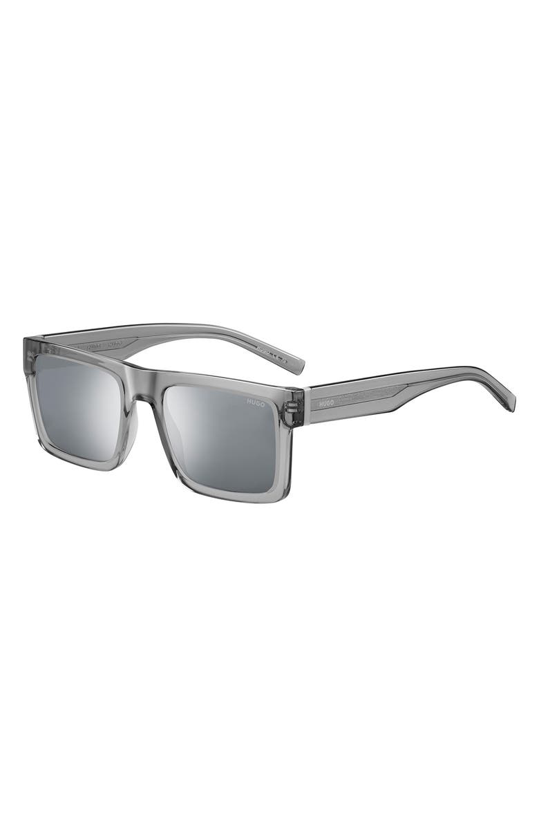 BOSS 55mm Square Sunglasses, Alternate, color, Grey
