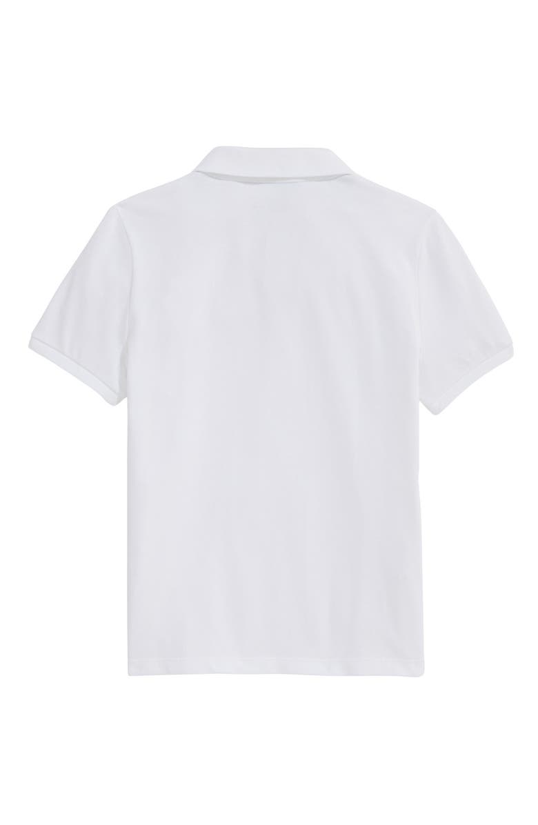 vineyard vines Kids' Stretch Cotton Piqué Polo, Alternate, color, White Cap