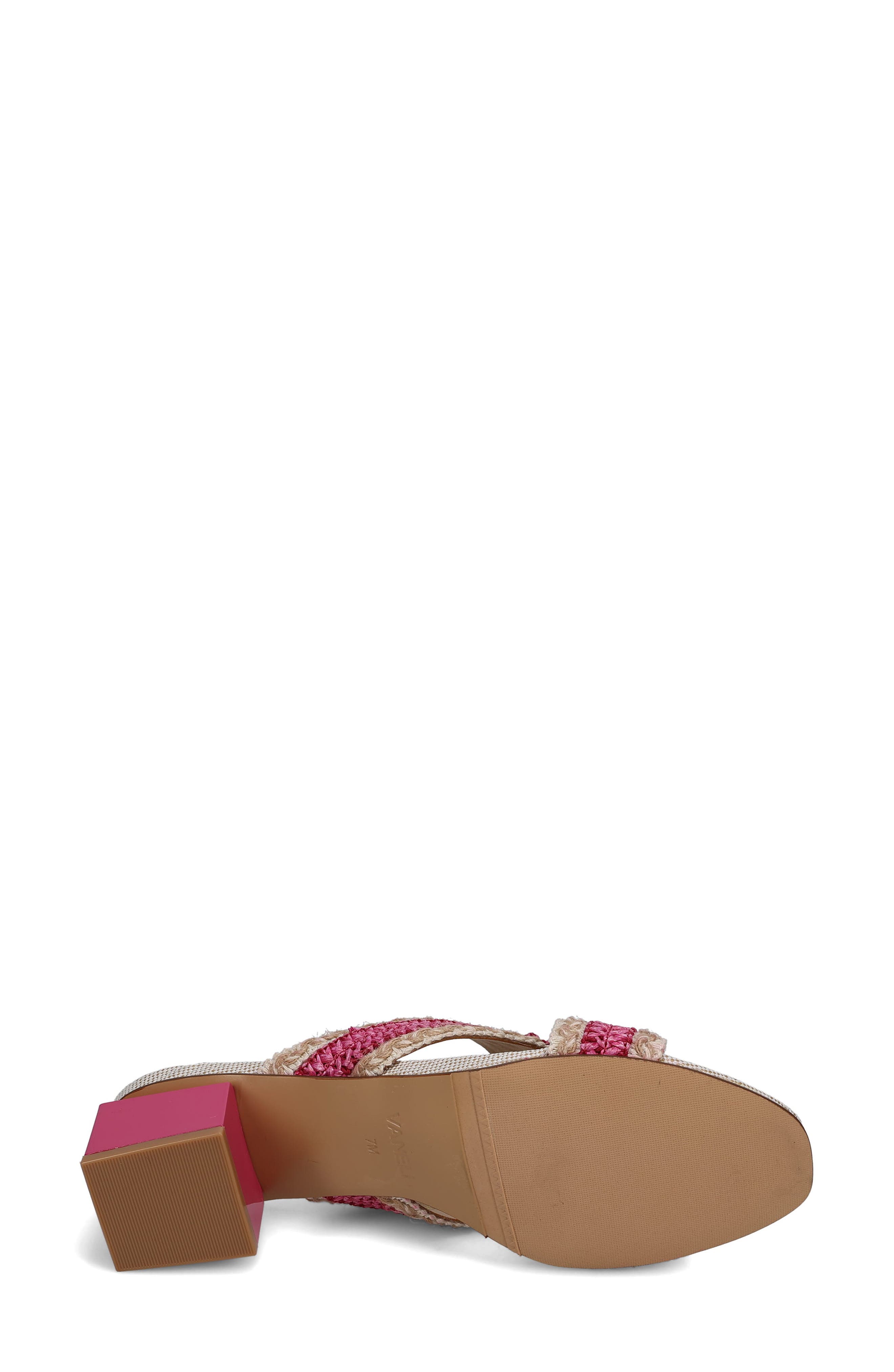 Cyndia Block Heel Sandal, Alternate, color, FUCHSIA