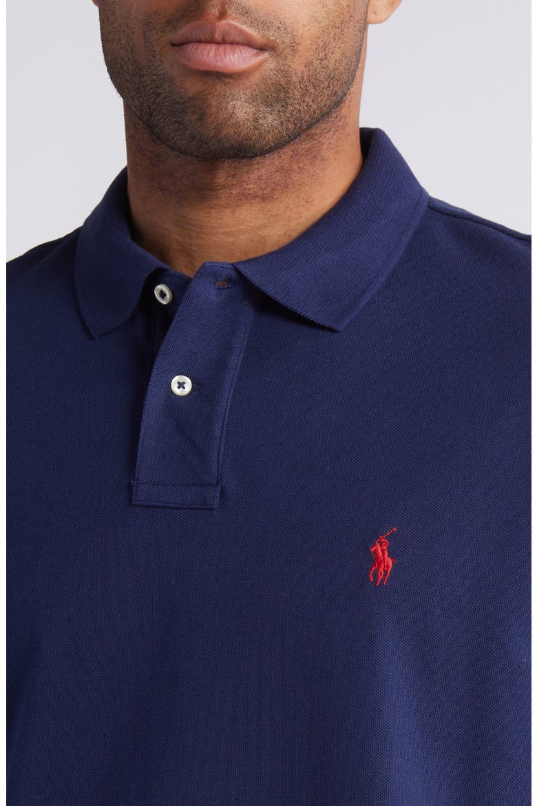 The Iconic Mesh Polo Shirt, Alternate, color, BLUE