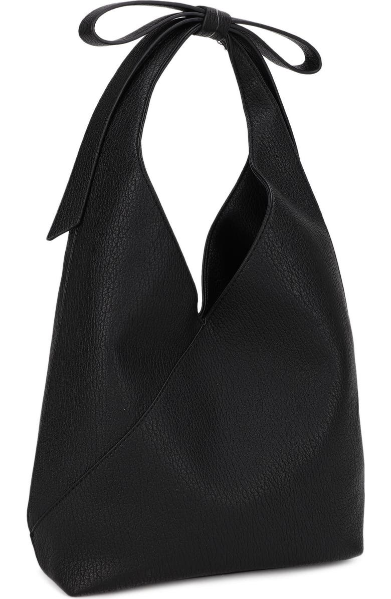 Mali + Lili Irene Small Bow Tote Bag, Main, color, Black