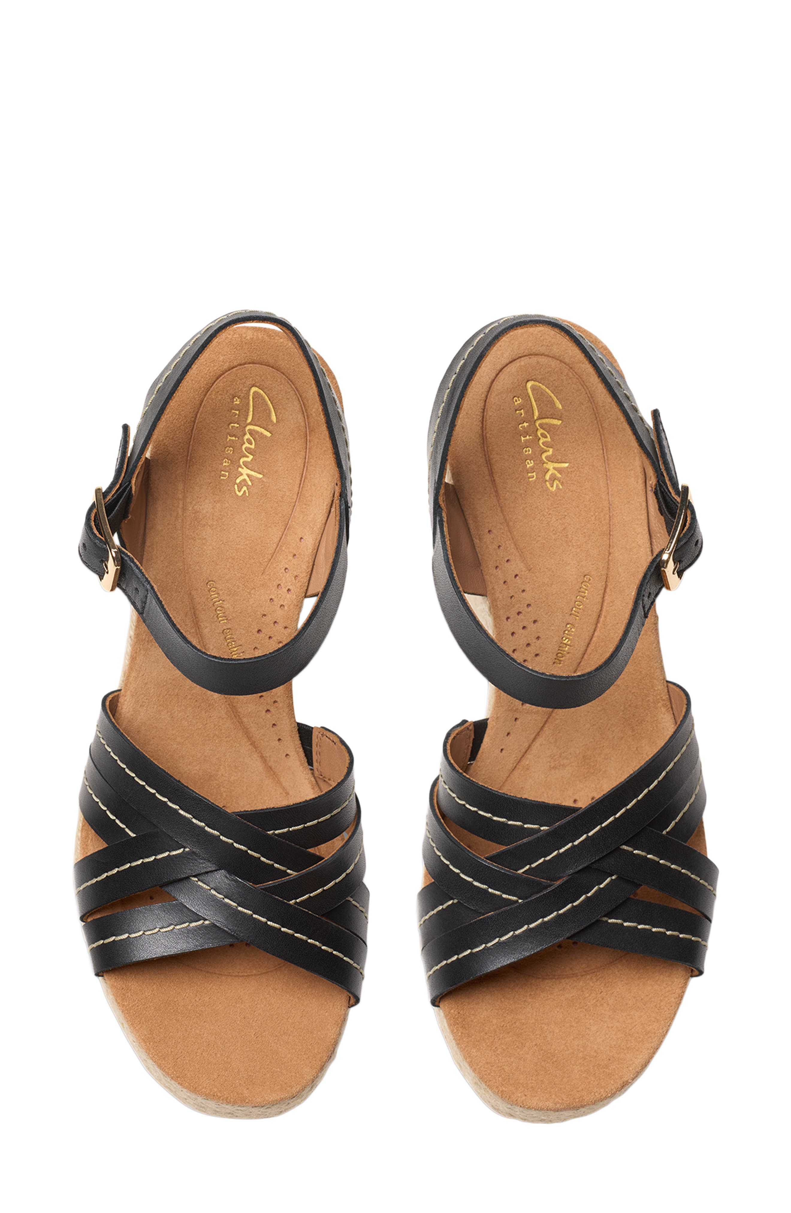 Clarks<sup>®</sup> Sabina Platform Wedge Sandal, Alternate, color, 