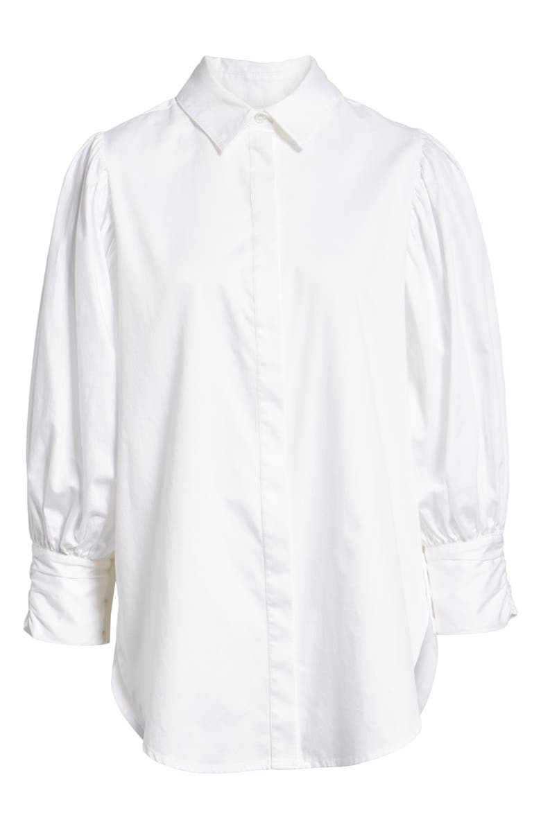 Something Navy Full Sleeve Button Through Shirt, Alternate, color,