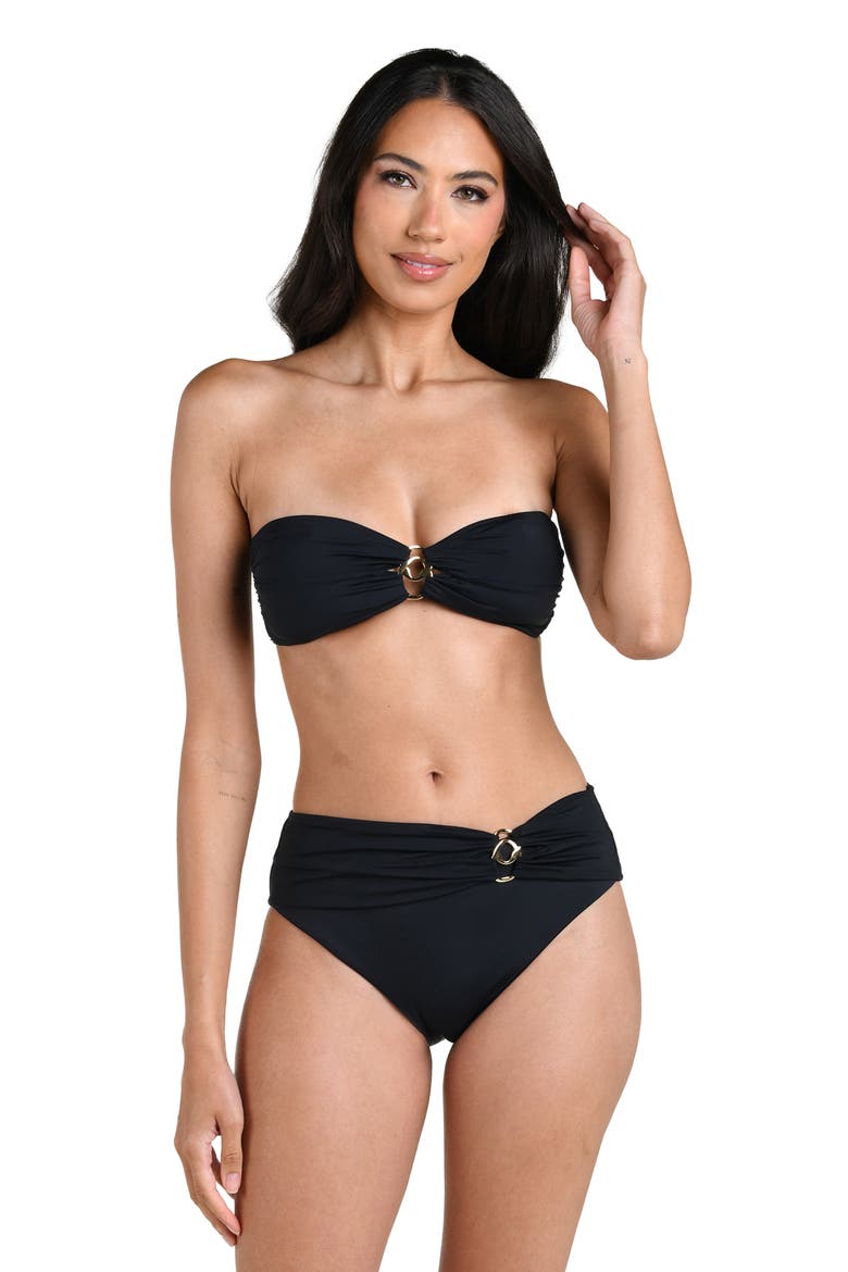 Island Goddess Bikini Bottoms, Alternate, color, BLACK