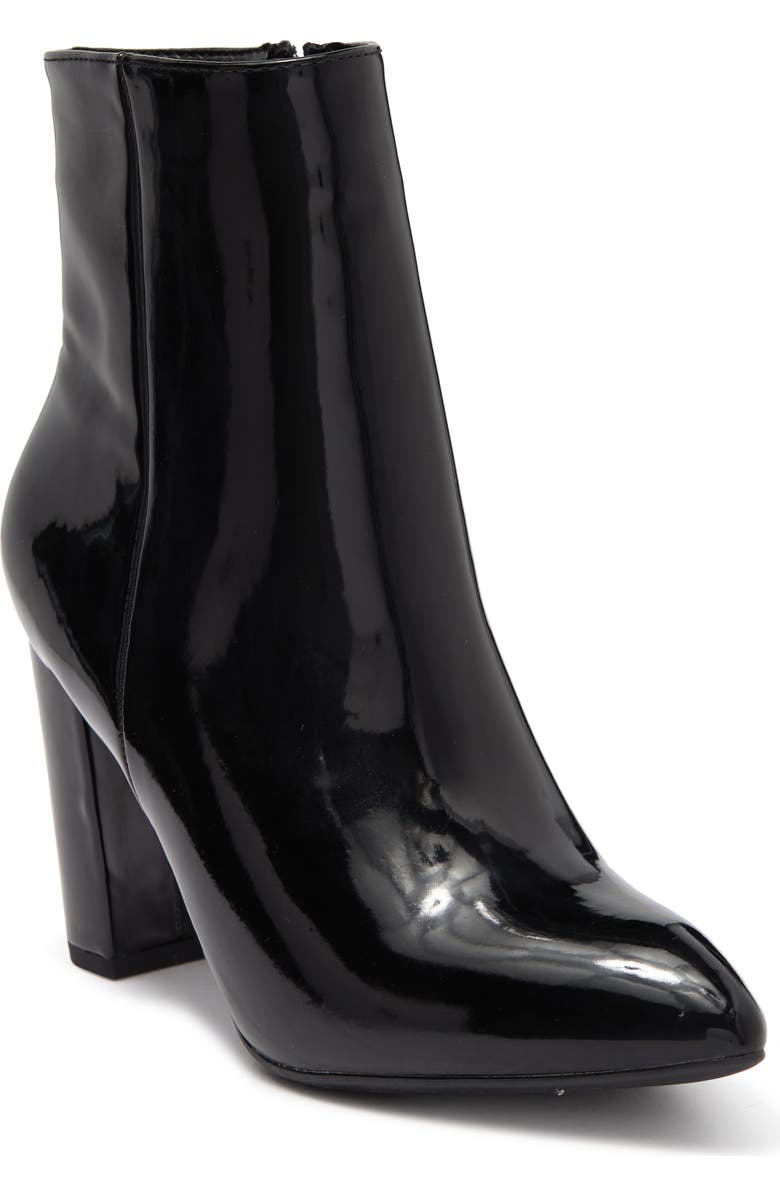TOP GUY SHOES TOP GUY Brazil Patent Block Heel Bootie, Main, color,