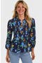  Navy/Tossed Poppy Floral