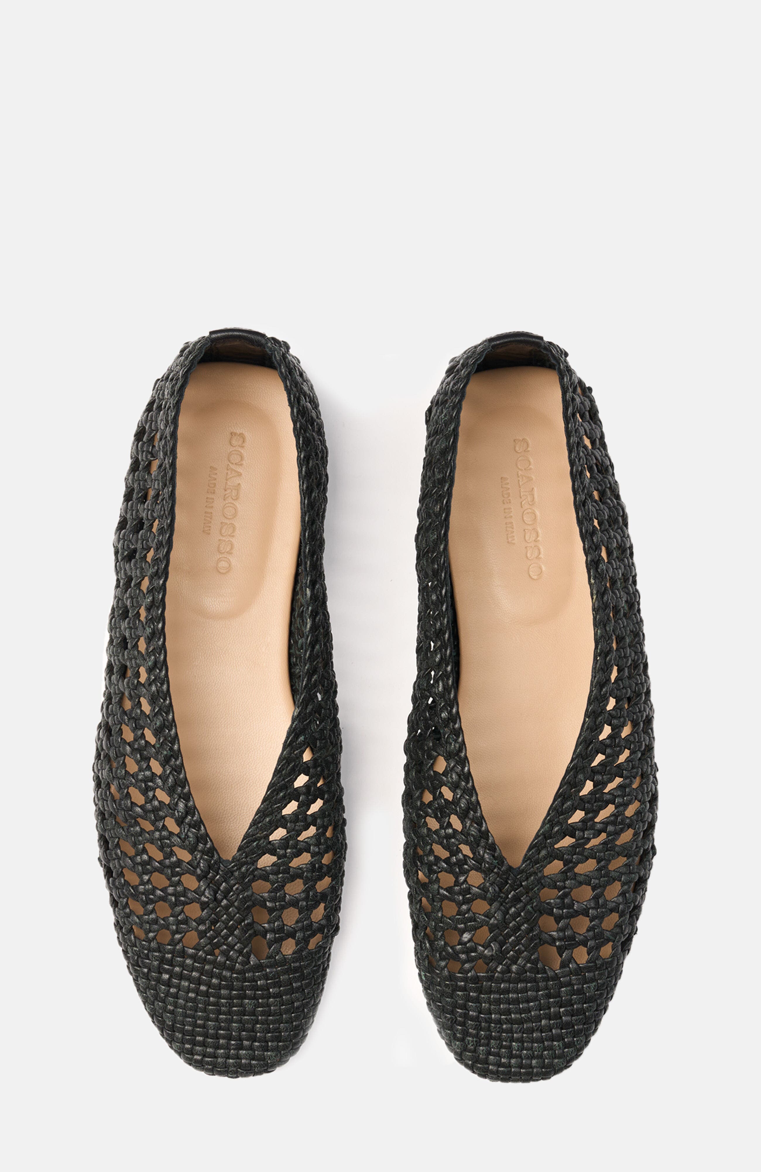 SCAROSSO Ella Ballerinas, Alternate, color, Black - Calf