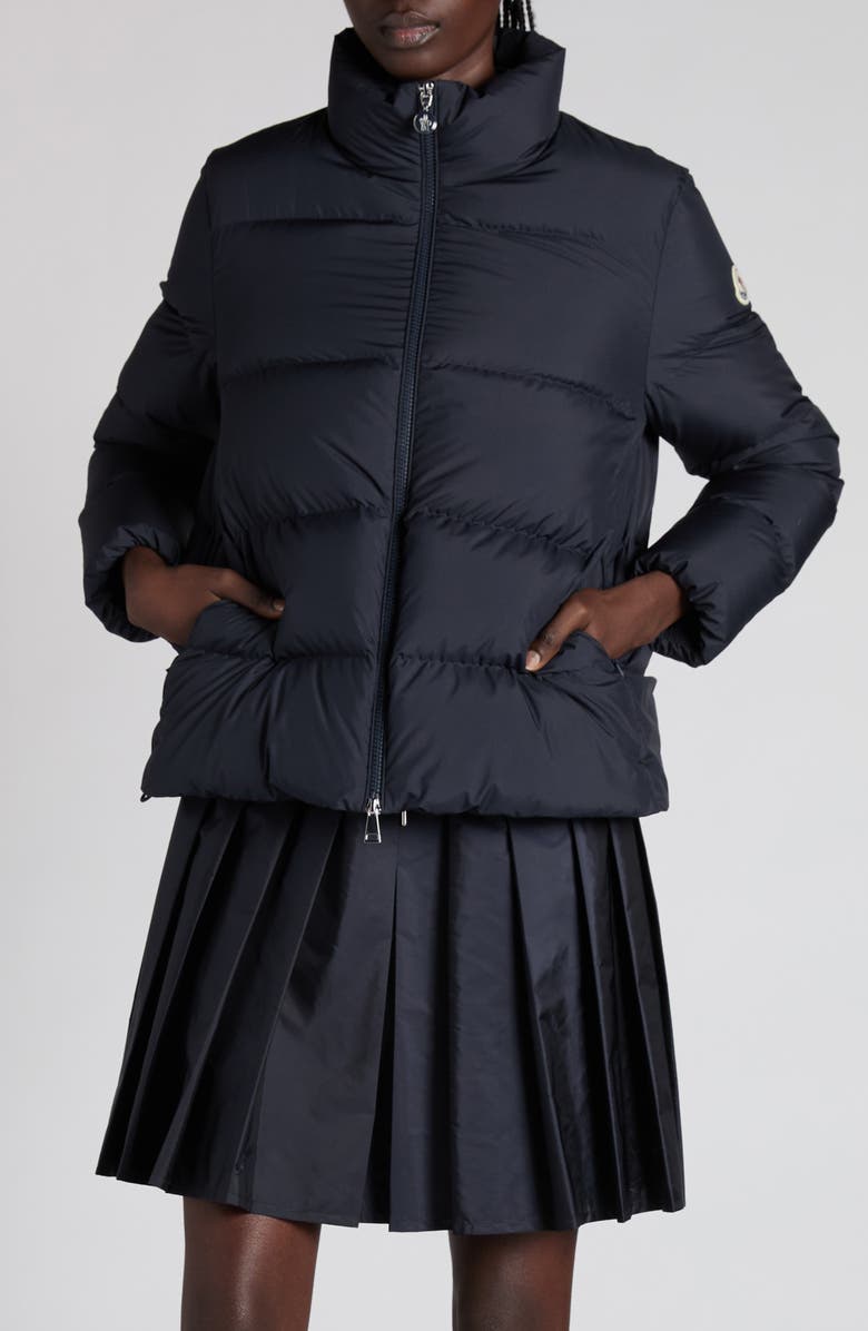 Moncler Mauzun Down Puffer Jacket, Alternate, color, Dark Navy Blue