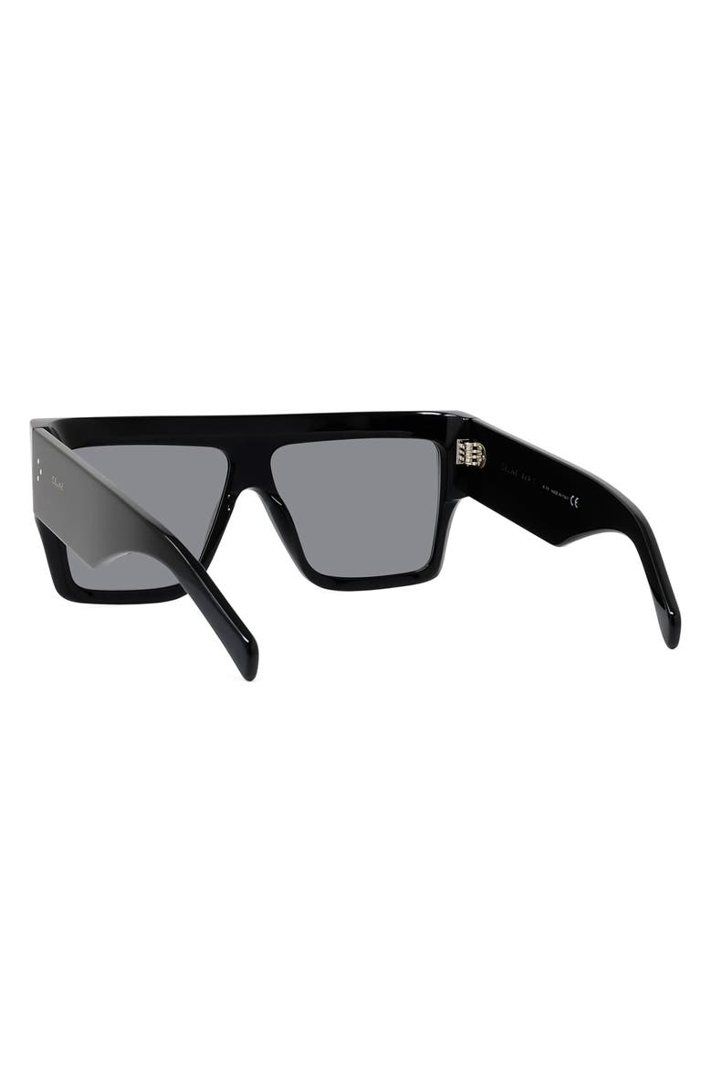 CELINE Bold 3 Dots Square Sunglasses, Alternate, color, Black/ Smoke