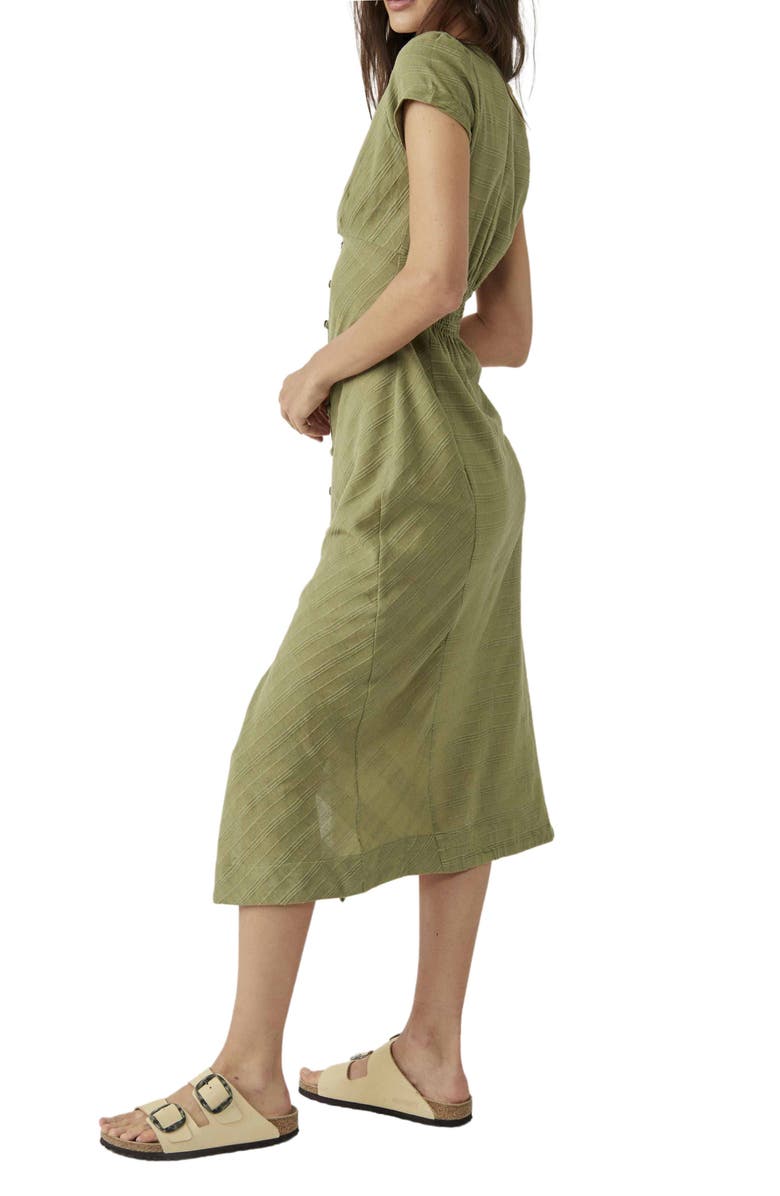 Free People free-est New in Town Midi Dress, Alternate, color, Willow