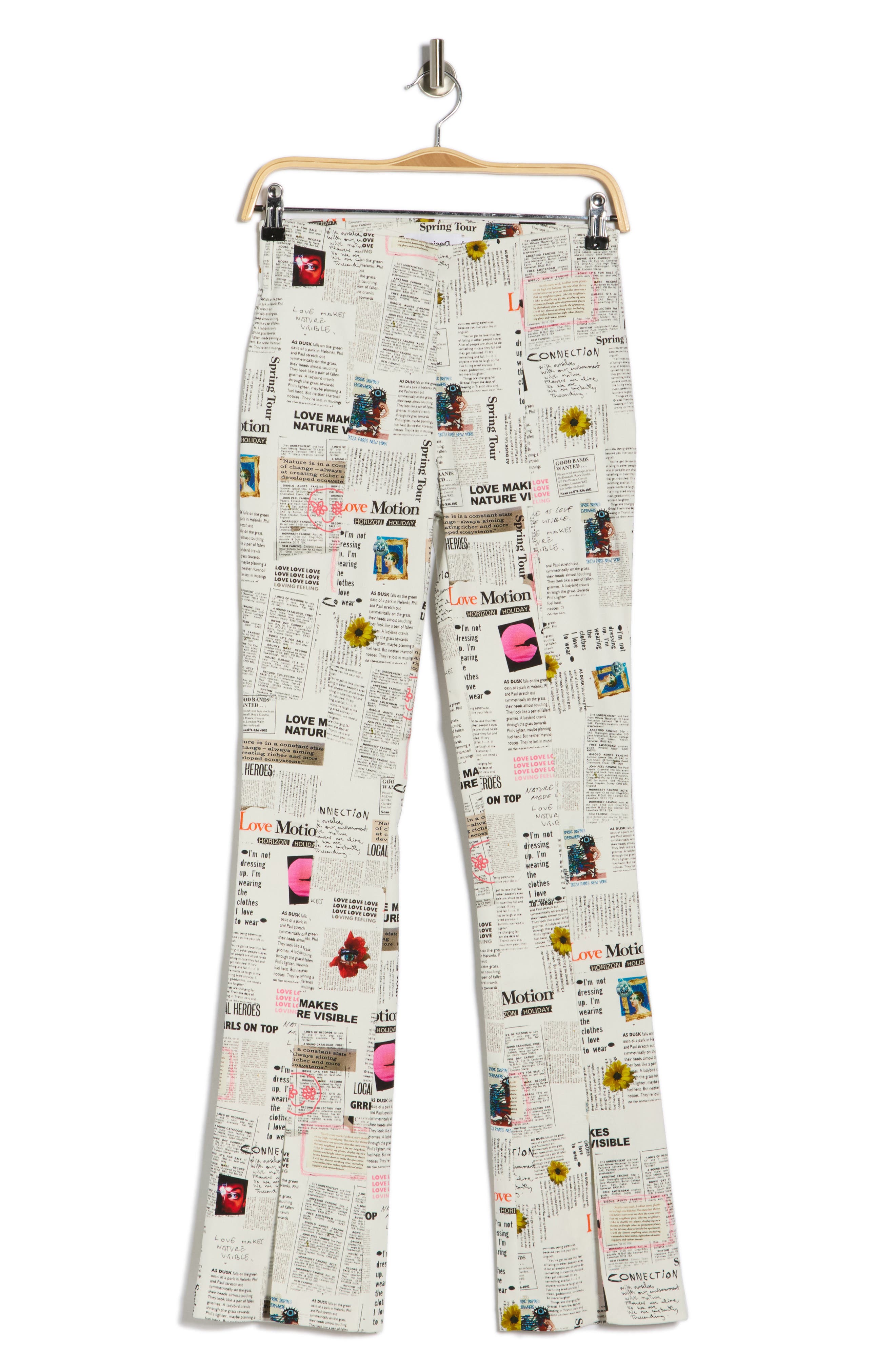 Desigual Newspaper Print Pants