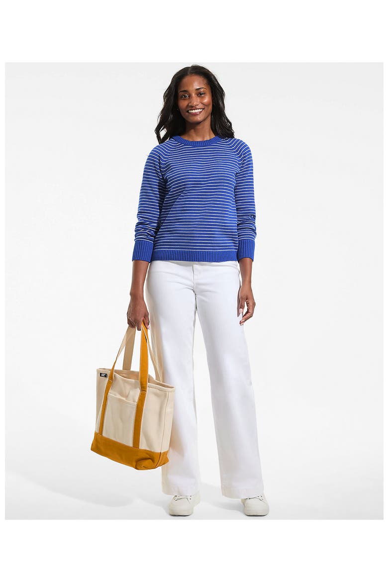 Drifter Jacquard Raglan Crew Neck Sweater, Alternate, color, Puffins/Blue