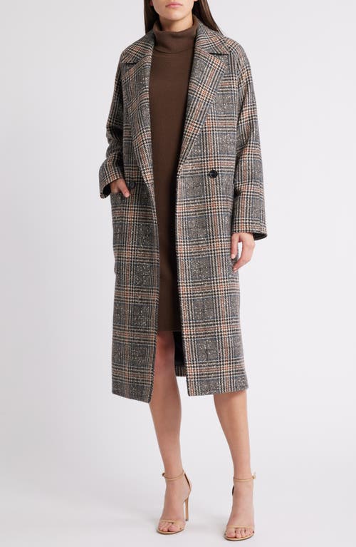 Hugo Boss Boss Calodino Plaid Coat In Multi Plaid