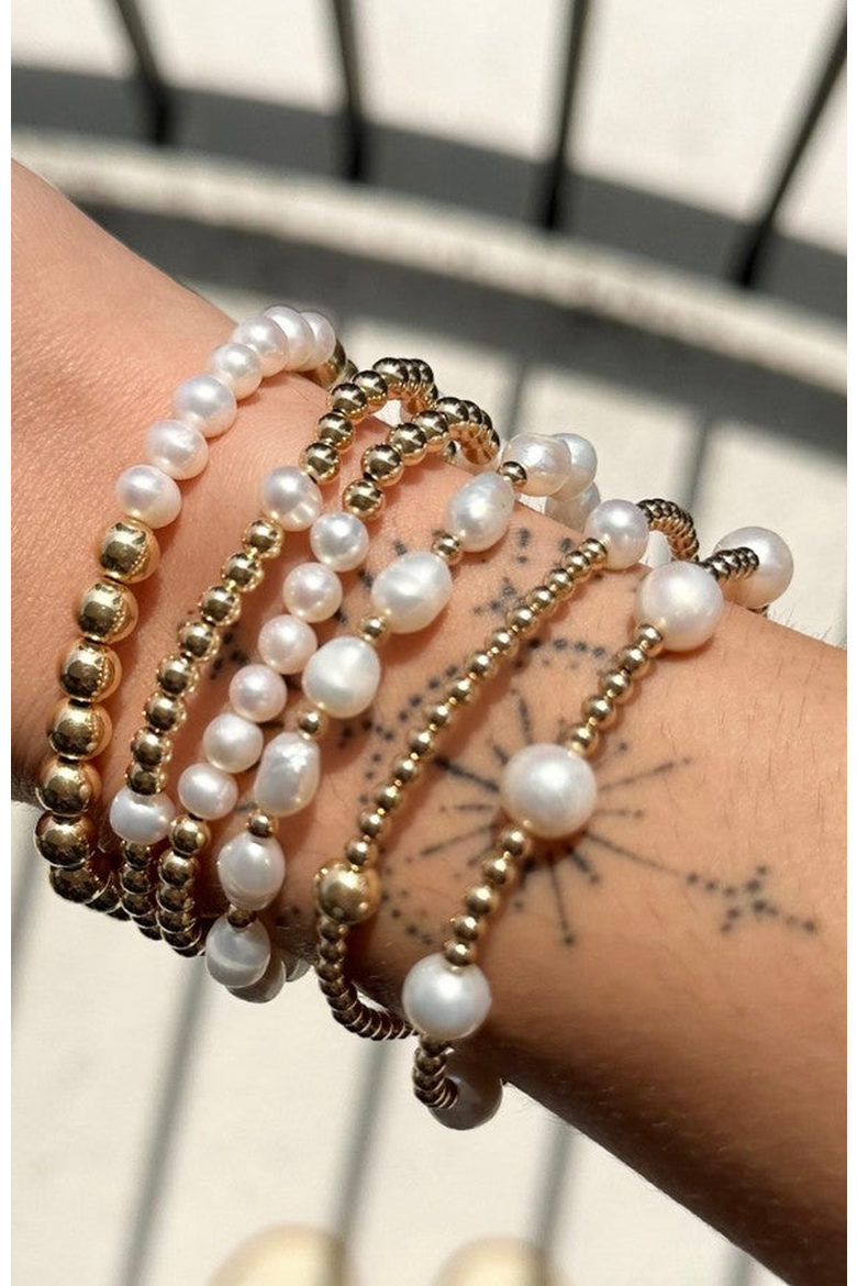 Avery Pearl Bead Bracelet, Alternate, color, White