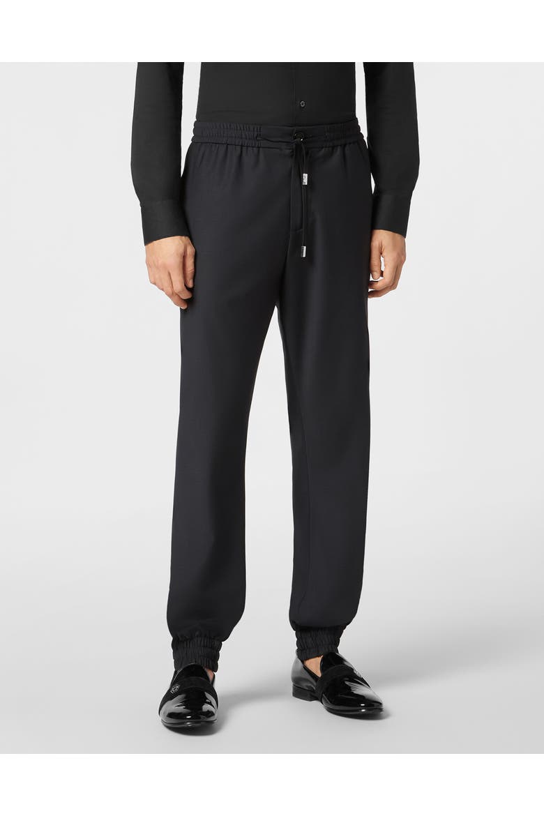 Wool Jogging Trousers Men, Main, color, darkblue