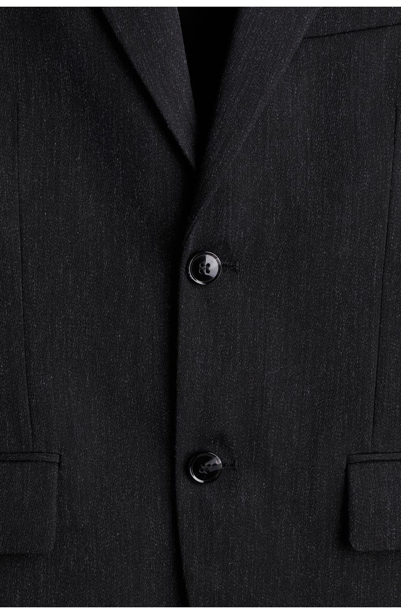 H&M Regular-fit single-breasted jacket, Alternate, color, Dark Gray