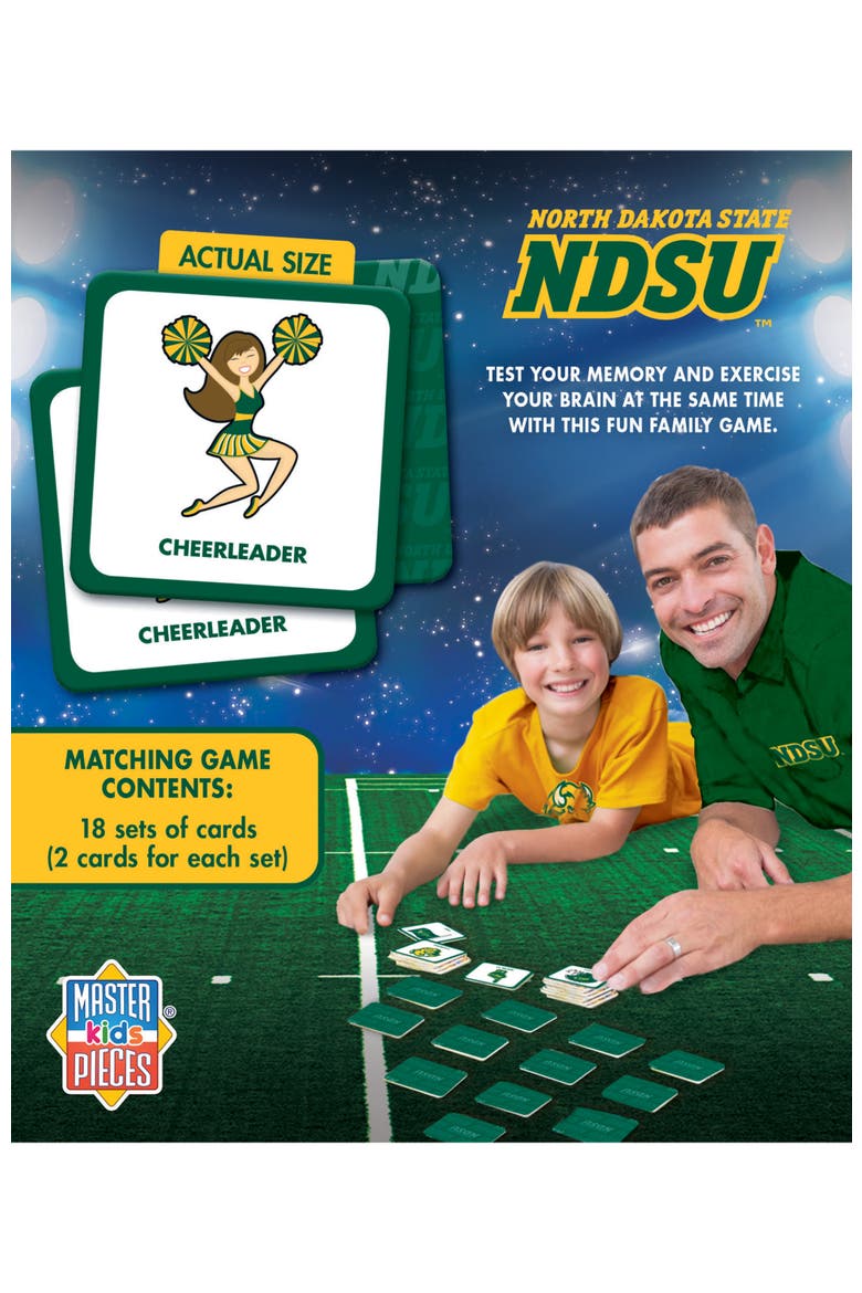 North Dakota State Bison Matching Game, Alternate, color, Multicolor