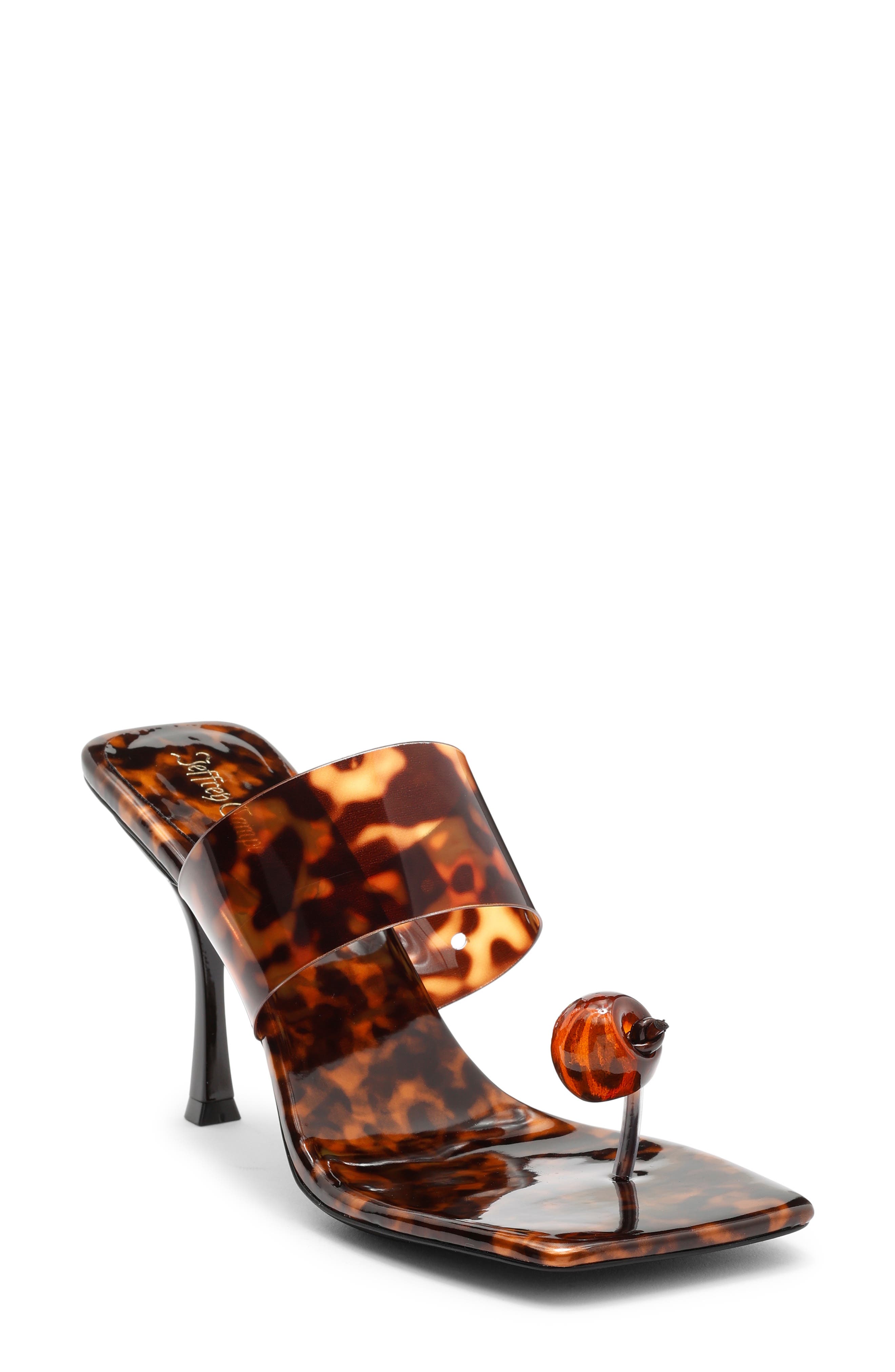 Jeffrey Campbell Aqueous Sandal, Main, color, Tortoise