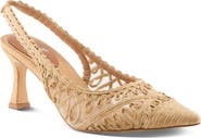 AZURA BY SPRING STEP Occitania Slingback Pointed Cap Toe Pump