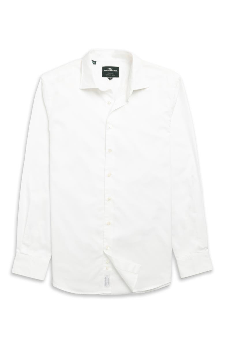 Freshford Cotton Button Up Shirt, Alternate, color, SNOW