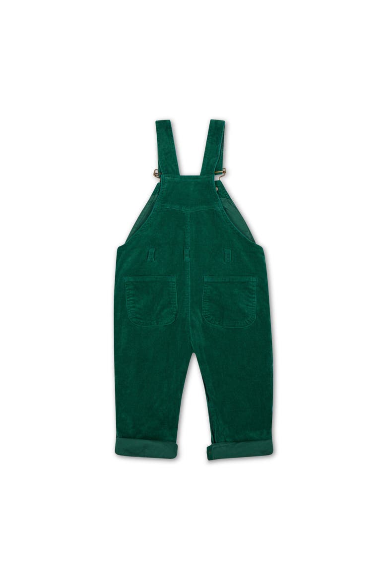 Corduroy Overalls, Alternate, color, Moss Green