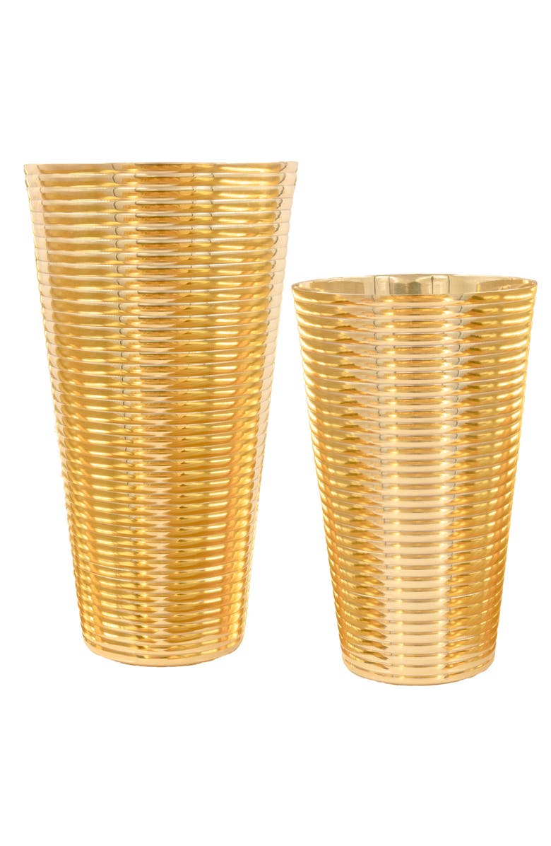 Prince of Scots 24K Gold Fluted 3-Piece Cocktail Shaker Set, Alternate, color, Gold