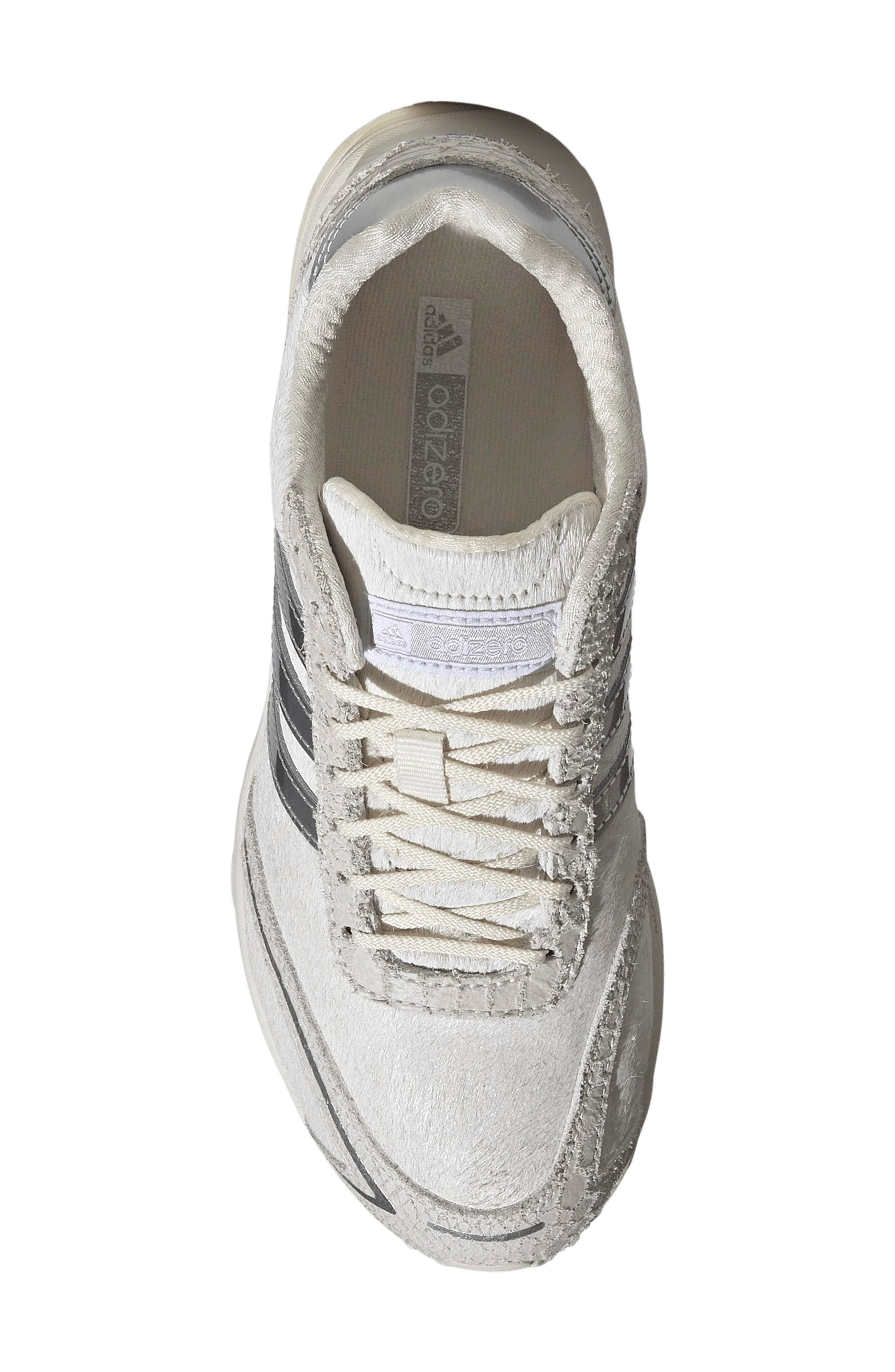 Adizero Adios OG Sneaker, Alternate, color, OFF WHITE/ SILVER/ WHITE