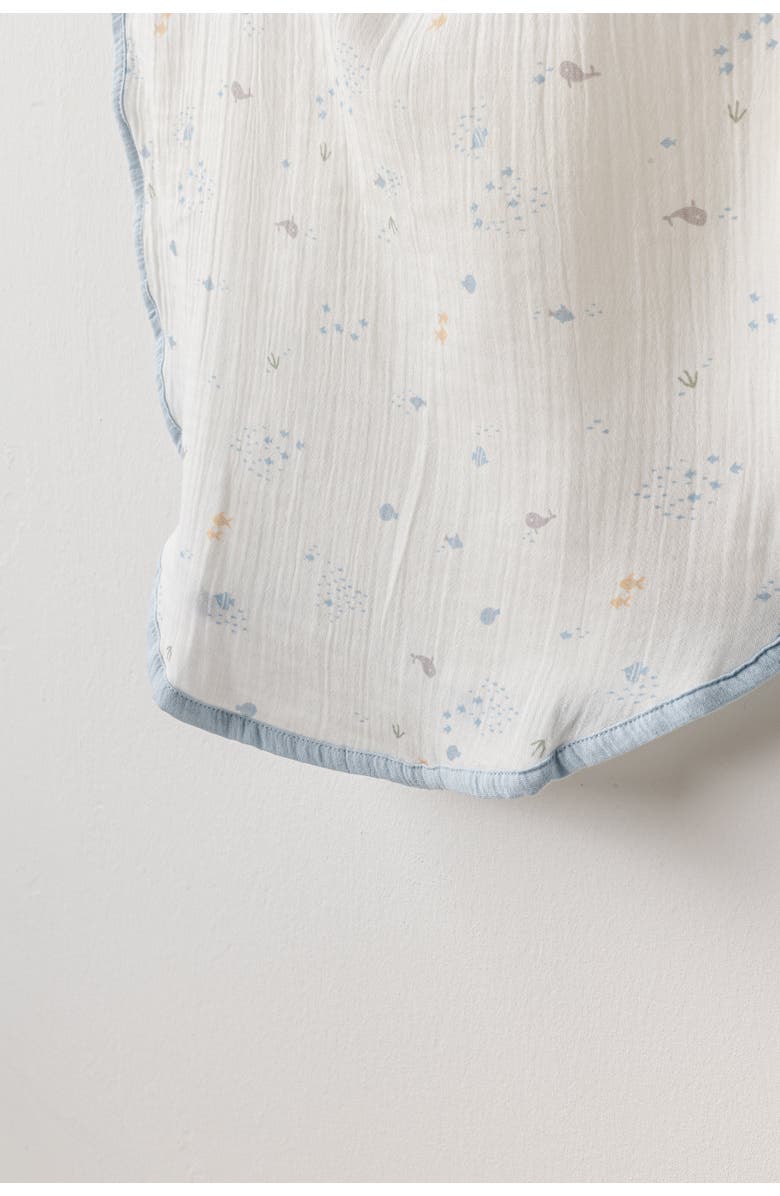 Andy Wawa Ocean Muslin Pancho, Alternate, color, White