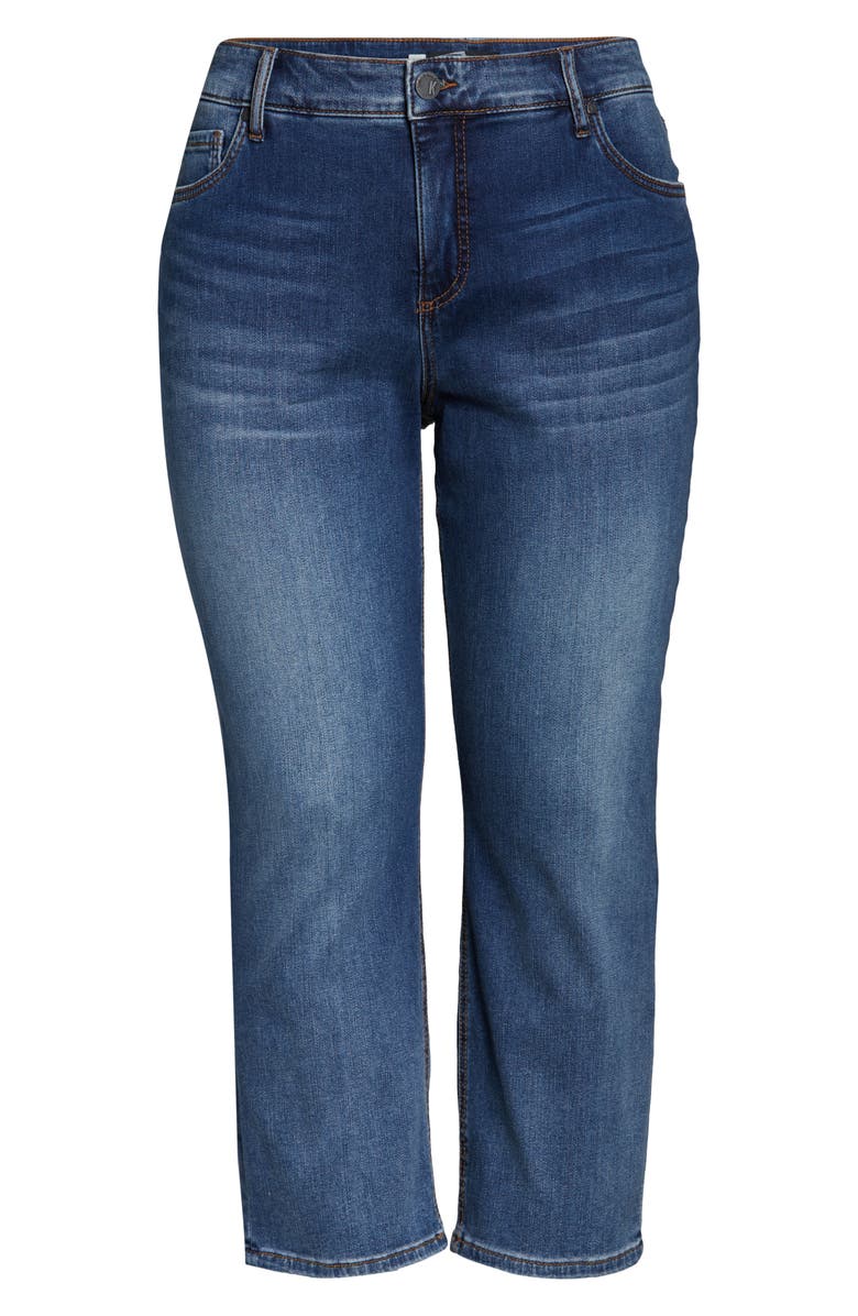 KUT from the Kloth Elizabeth High Waist Straight Leg Crop Jeans, Alternate, color,