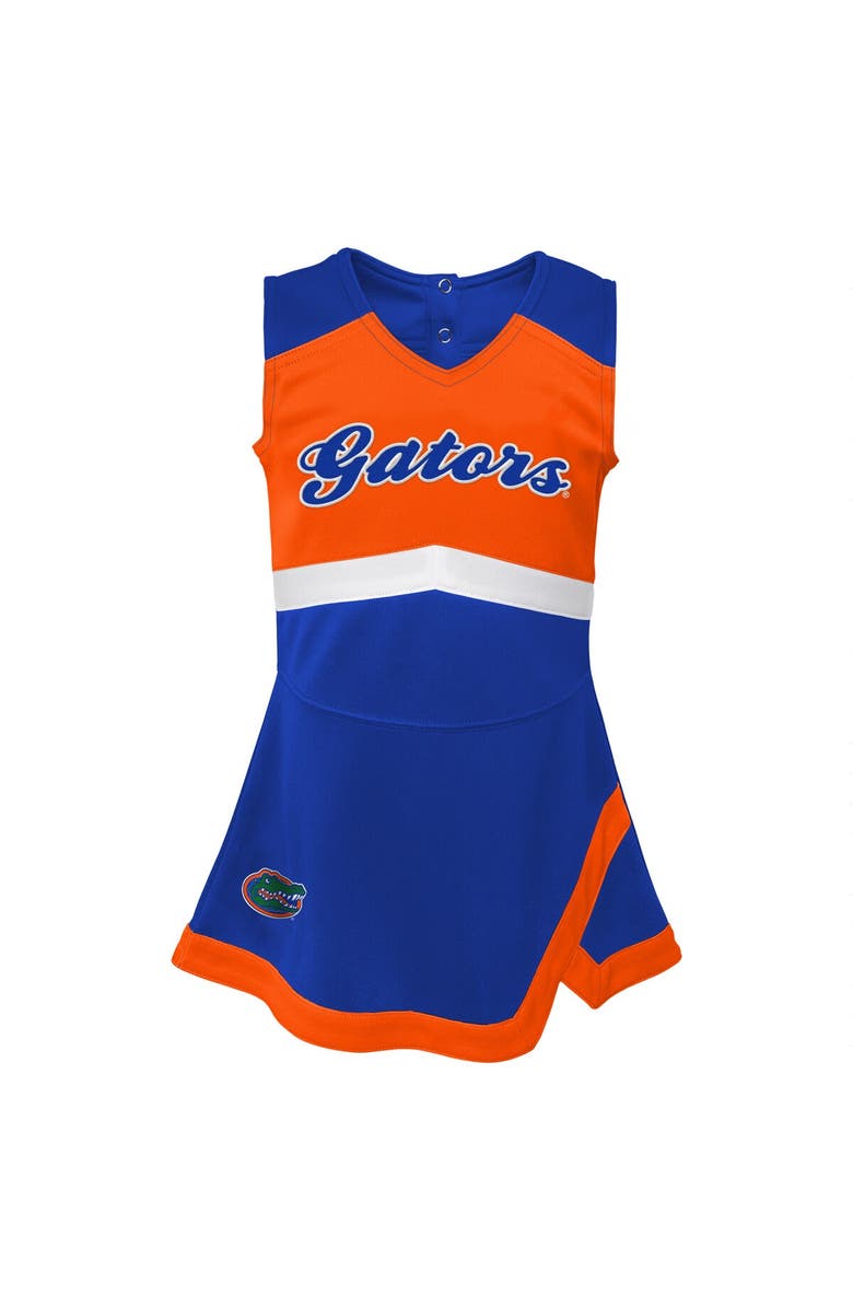 Outerstuff Girls Youth Royal Florida Gators Cheer Captain Jumper Dress, Alternate, color, Royal