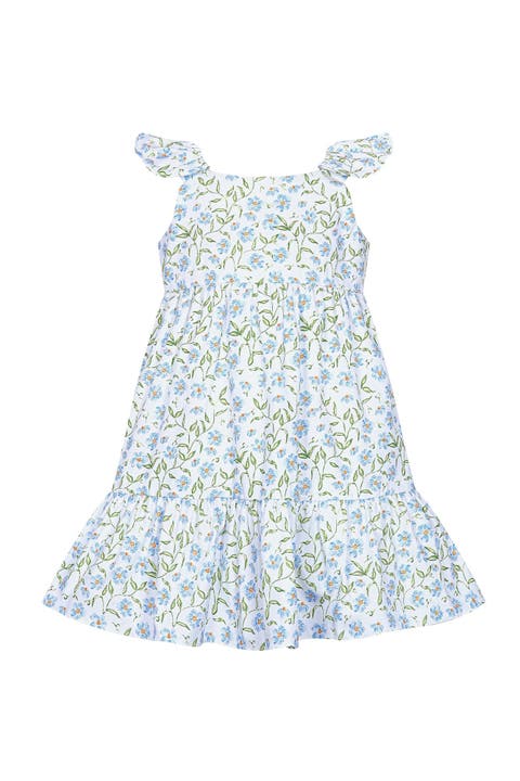 Blue Vines Woven Summer Dress - Toddler & Little Kid