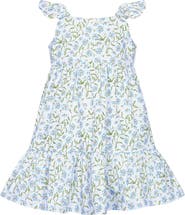 Nellapima Blue Vines Woven Summer Dress - Toddler & Little Kid